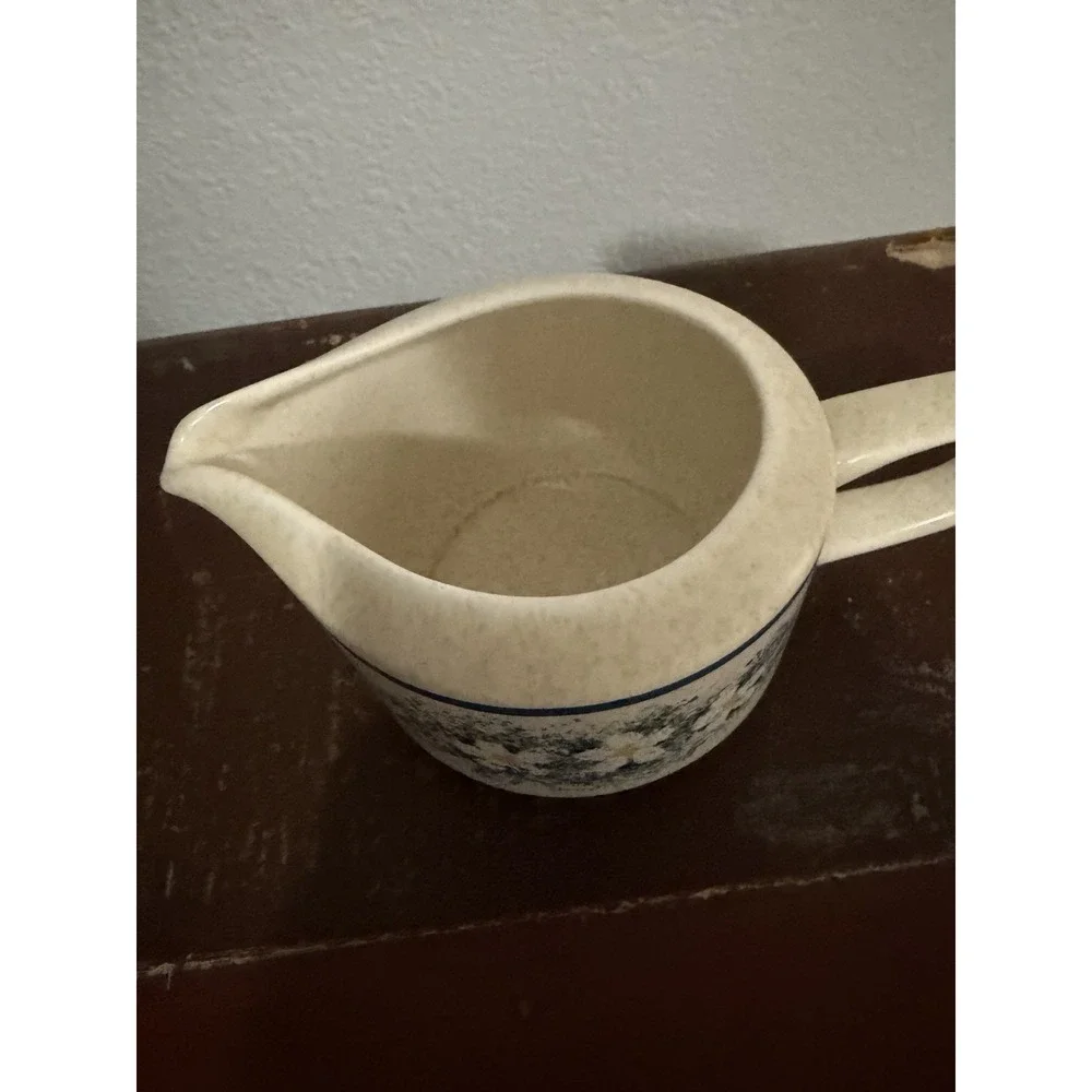 Lenox Temper-Ware Dewdrops Creamer Pitcher Floral MCM